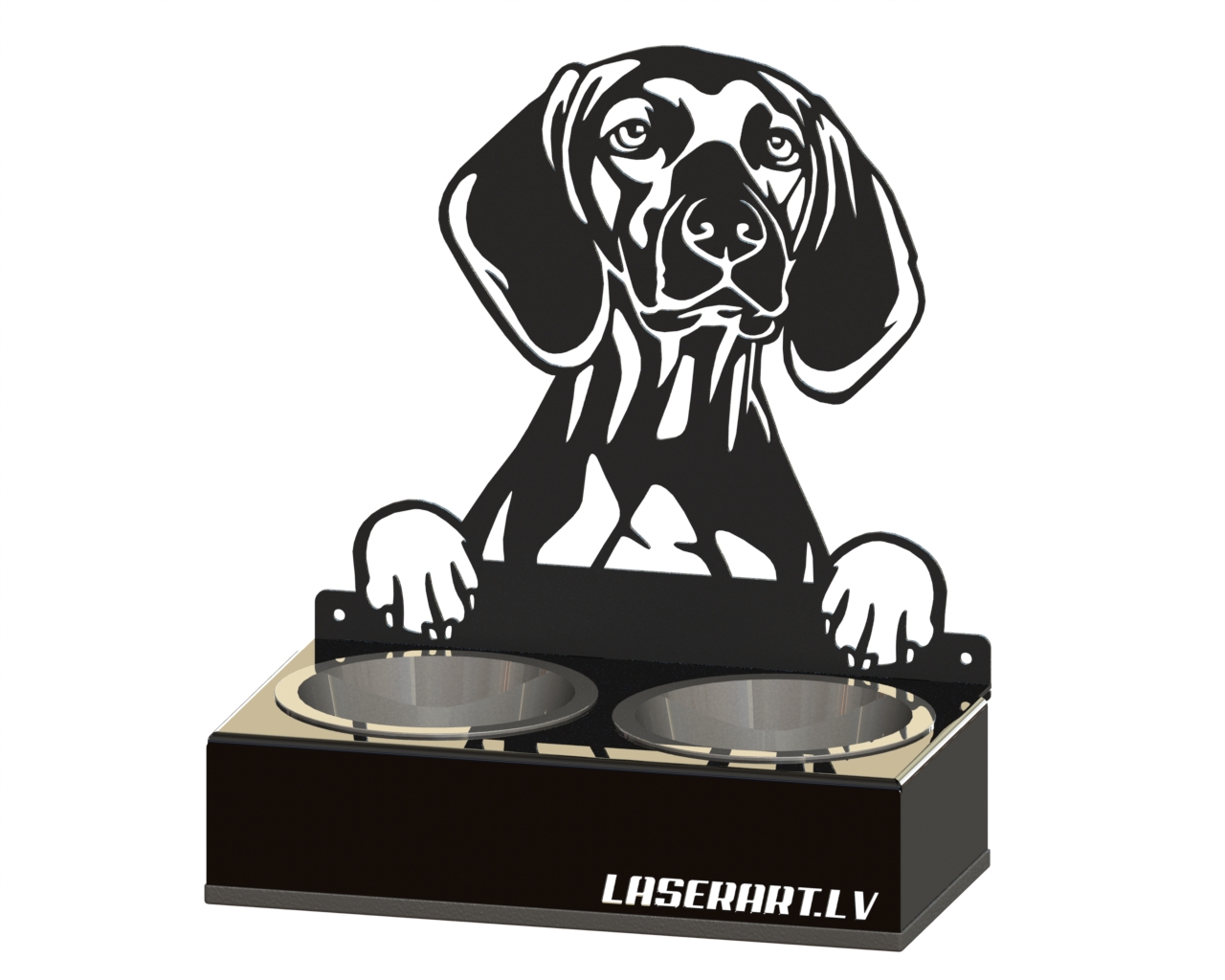 Mangeoire pour chien à 2 bols, Vizslas  Dog breed, Raised Feeding Station